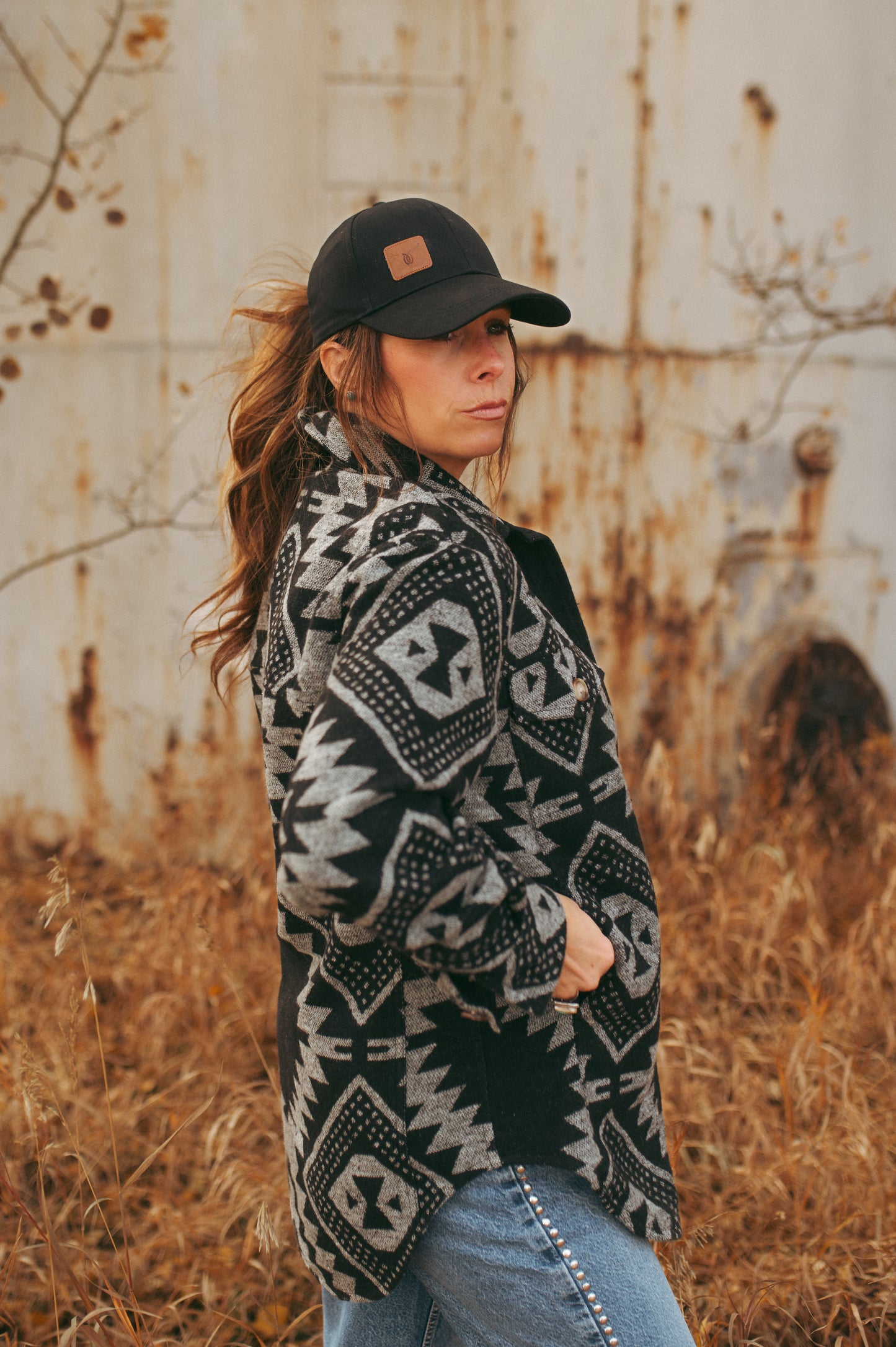 THE DENN- FLEX FIT CAP BLACK